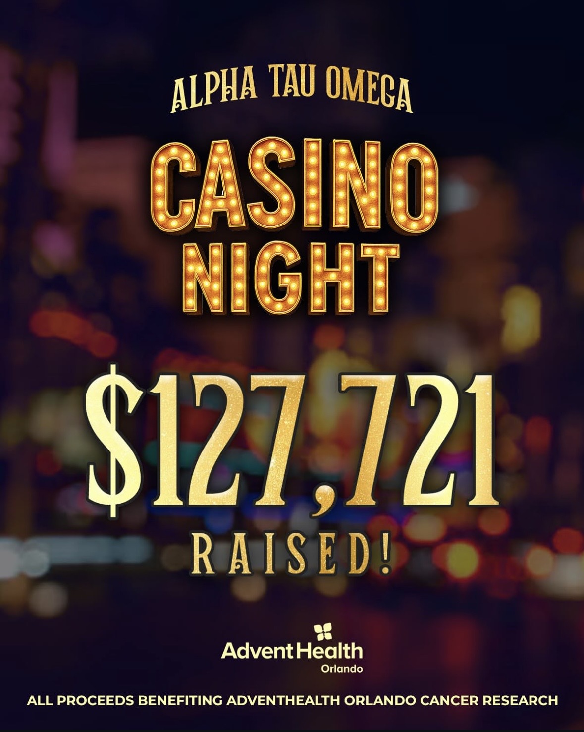 AdventHealth Orlando Casino Night - $127,721 raised