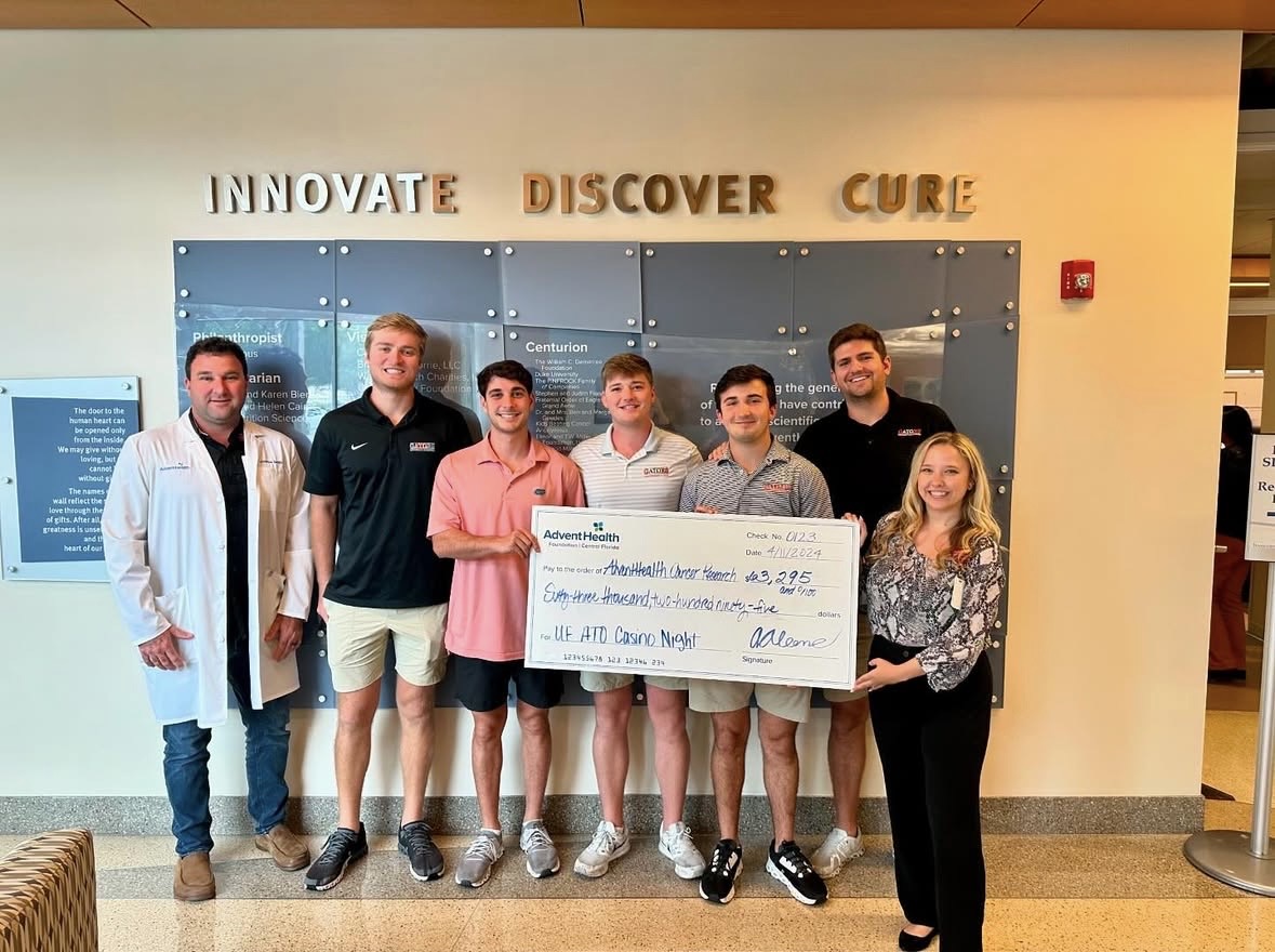 Donation check presentation